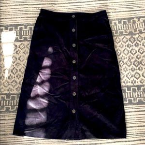 Gap Corduroy 3/4 length Button Up Skirt